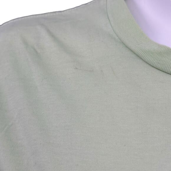 Sandy Liang Top Womens XS Green Blue Dippy Tee Tie Dye Retro‎ Style Logo Cotton - Picture 4 of 9